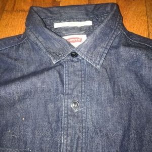 Levi denim button down